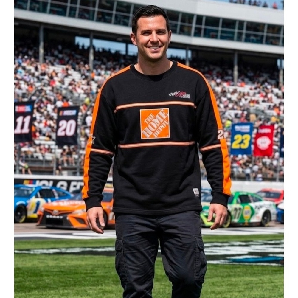 Starter Joe Gibbs Racing Home Depot Tony Stewart #20 Sweatshirt Mens Large
